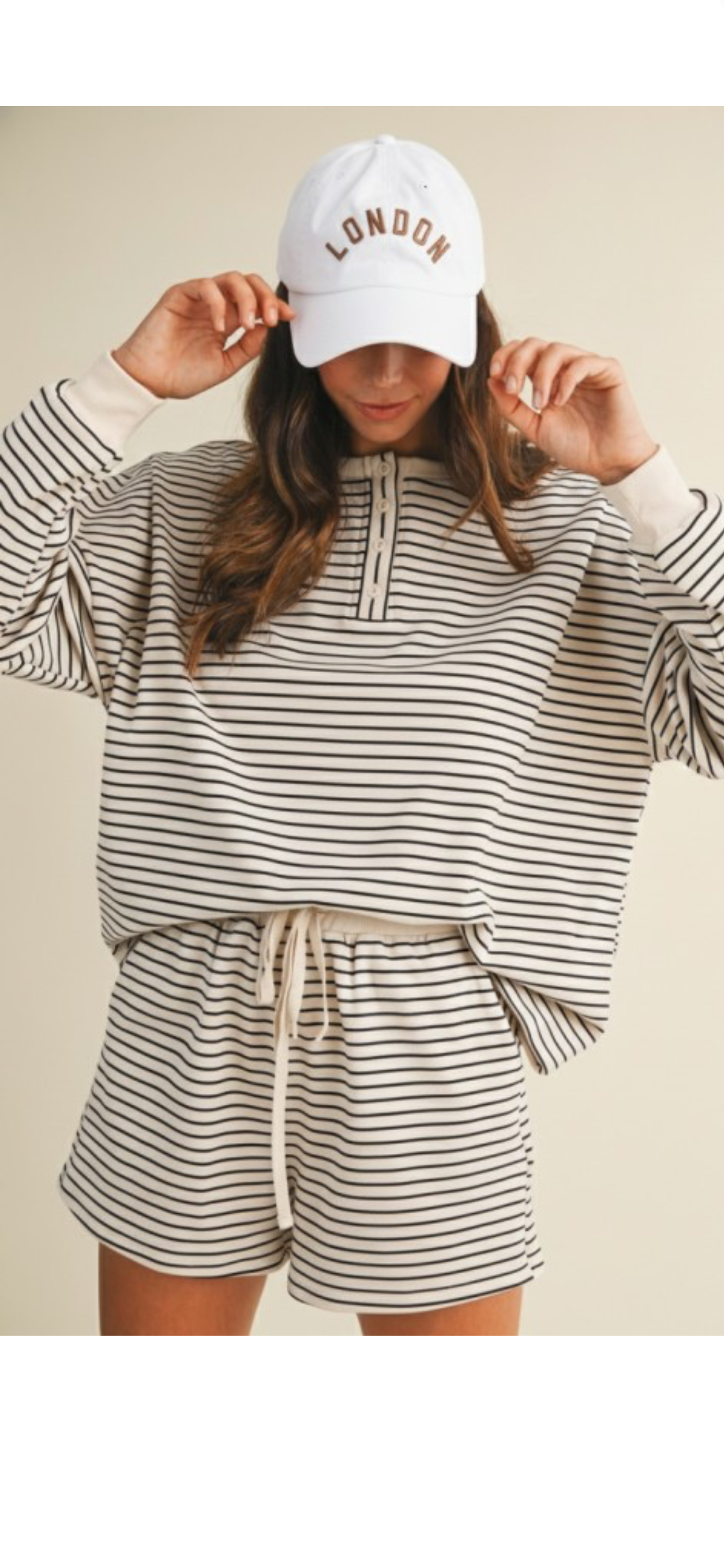Striped Pullover Set