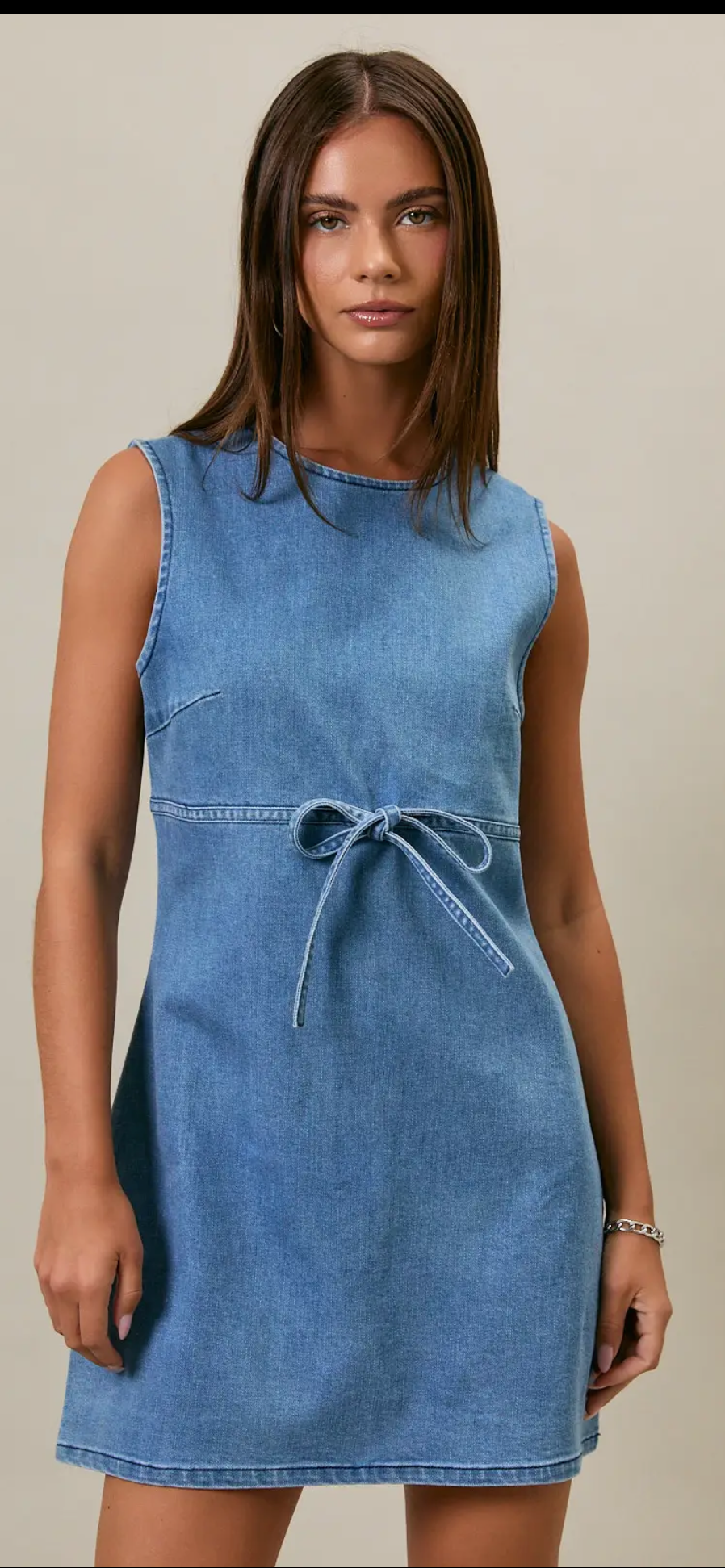 Denim Tie Dress