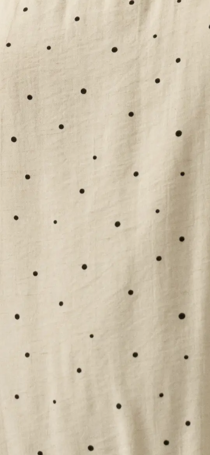 PREORDER-b&w polka dot maxi