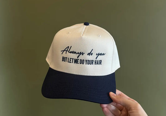 Hair girl trucker hat