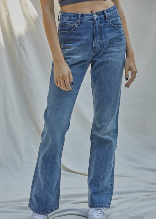 100% Cotton Denim Bootcut Jeans